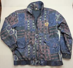 VTG Sunderland Of Scotland Nemacolin Woodlands Golf Geometric Windbreaker Size S